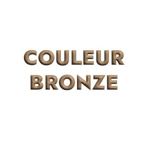 Embout a coller crochet bronze pour cordon rond de 4.5mm