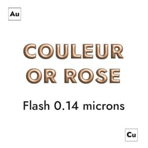Fermoir boucle couleur or rose pour cuir plat de 3mm