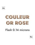 Fermoir magnetique lisse rose gold pour cuir plat de 5mm