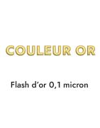 Nouvel embout lisse pour cuir plat de 5mm couleur or