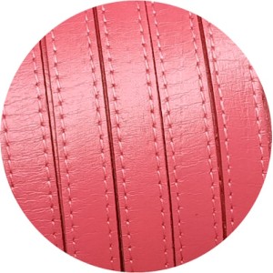 Cuir plat de 10mm rose coutures au ton en vente au cm-Premium