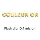 Passant 2 ronds couleur or pour cuir plat de 10mm