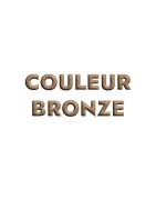 Fermoir magnétique lisse couleur bronze pour cuir plat de 30mm