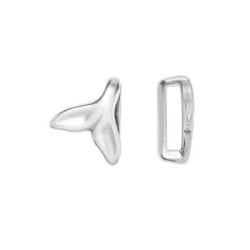 Passant queue de poisson avec une anse postérieure pour cuir plat de 10mm