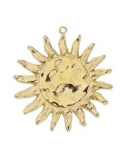 Soleil ou tournesol de 49mm en métal couleur or