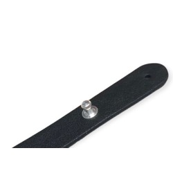 Bouton de col a visser en métal plaqué argent 10 microns