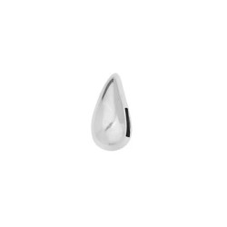 Passant goutte pour cuir plat de 10mm en métal placage argent