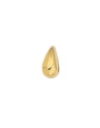 Passant goutte pour cuir plat de 10mm en métal couleur or