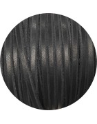 Cuir plat de 5mm noir bords biseautés en vente au cm-Premium