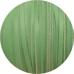 Cuir plat de 3mm soft vert d'eau bords droits en vente au cm