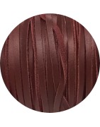 Cuir plat de 3mm soft bordeaux bords droits en vente au cm