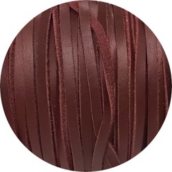 Cuir plat de 3mm soft bordeaux bords droits en vente au cm Cuir plat de 3mm soft bordeaux bords droits en vente au cm