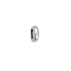 Rectangle lisse de 9mm en zamak placage argent pour cuir plat 5mm Rectangle lisse de 9mm en zamak placage argent pour cuir plat 5mm