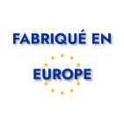 Passant octogonal de 13mm en zamak placage argent émaillé noir