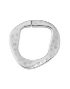 Anneau sécable de 27mm en étain placage argent