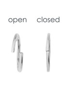 Anneau sécable de 27mm en étain couleur or