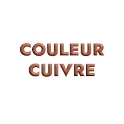 Fermoir magnétique lisse couleur cuivre pour cuir plat de 5mm