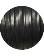 Cuir plat lisse de 5mm bleu navy en vente au cm