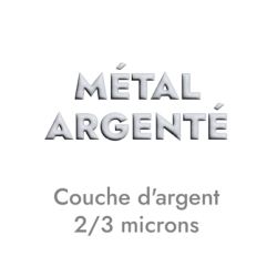 Grosse bague 20mm avec labyrinthe en étain placage argent