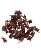 Sachet de 50 serres-fil en laiton couleur cuivre.8mmx2mm