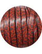 Exclu-Cuir plat 10mm imprimé mandalas en vente au cm