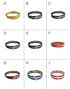 Bracelet double tour en kit de 5mm de large marron foncé et or