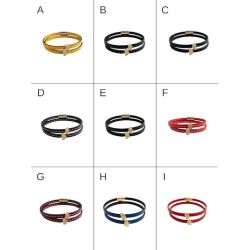 Bracelet double tour en kit de 5mm de large orange et or