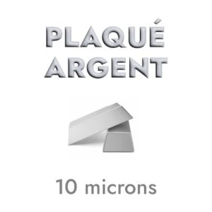 Etrier de 60mm en métal plaqué argent 10 microns