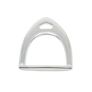 Etrier de 60mm en métal plaqué argent 10 microns