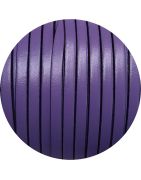 Nouveau cuir plat de 5mm x 2mm lilas-vente au cm