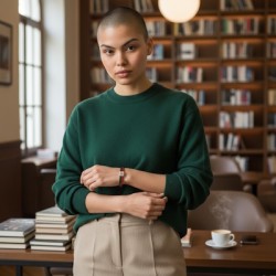 Passant carré croix basque lauburu pour cuir plat de 6mm