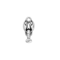 Homard de 18mm en métal placage argent