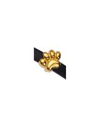 Passant patte de chien zamak couleur or pour cuir plat de 5mm