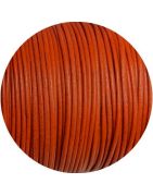 Cuir rond de 2mm orange-Espagne-Premium
