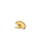 Passant pince de homard zamak couleur or pour cuir plat de 5mm