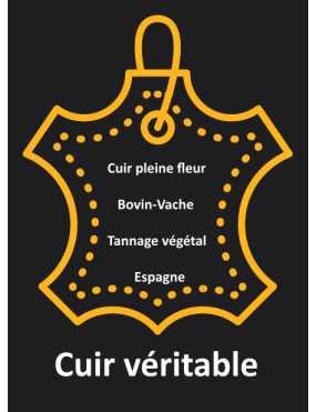 Cuir plat 5mm imprimé jaune fluo motifs noirs en vente au cm