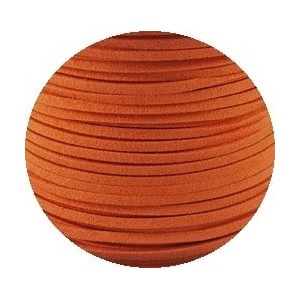 Lacet de suedine 3x1.3mm-orange