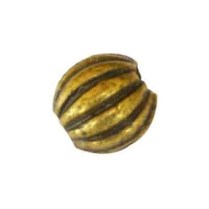 Sachet de 10 Perles rondes de 4mm en metal couleur bronze antique