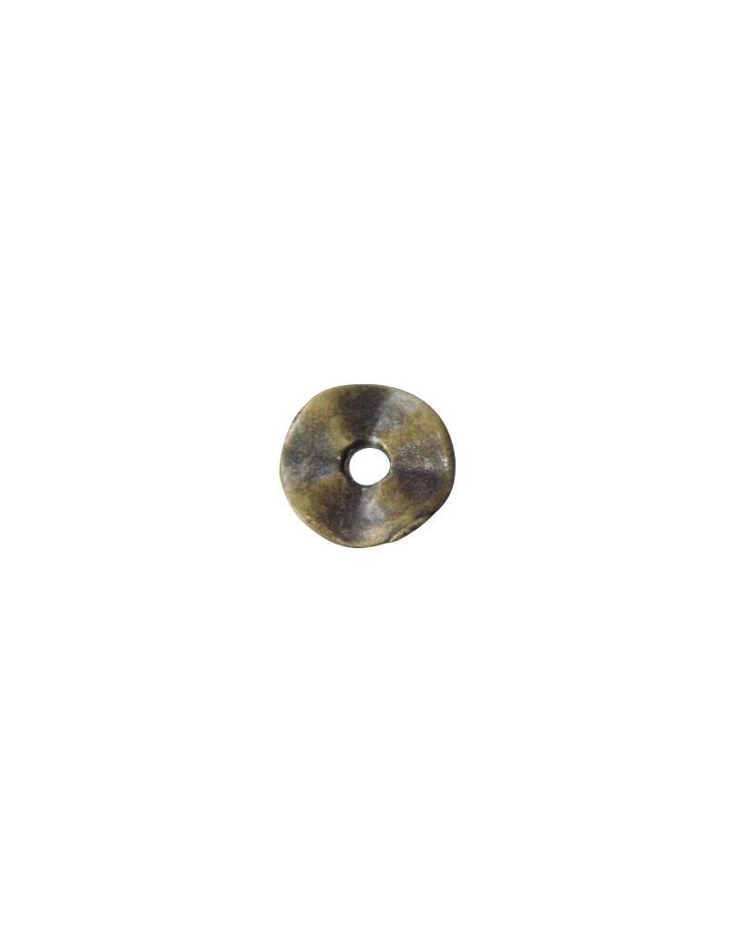 50 Perles Plates En Obsidienne – 2x6 Mm – Tranches Polies – Pour Création Bijoux DIY