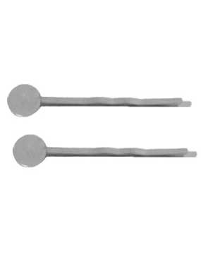 Lot de 10 supports de barrette placage rhodium premier prix-45mm