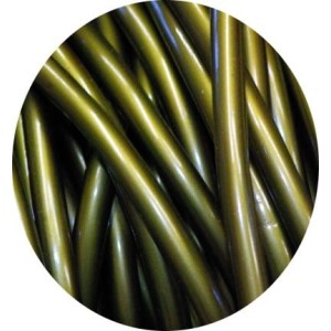Cordon PVC rond creux opaque bronze de 5mm déjà coupé à 1 mètre