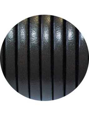 Cuir plat de 5mm de couleur noire vendu au metre