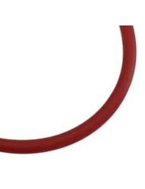 Buna cord-Cordon caoutchouc creux rouge fonce-4mm