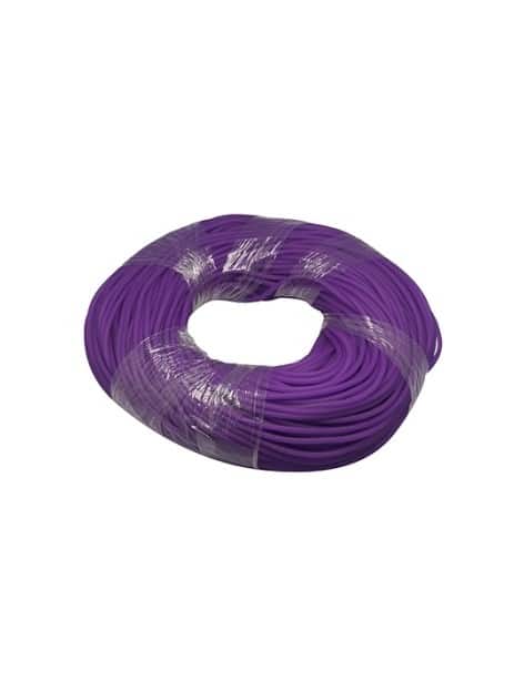 Cordon plein caoutchouc violet-4mm