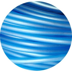 Cordon PVC creux de couleur bleue (translucide)-5mm