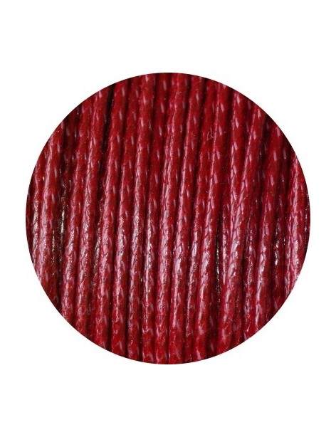 Cordon type snake cord rouge fonce-1.5mm
