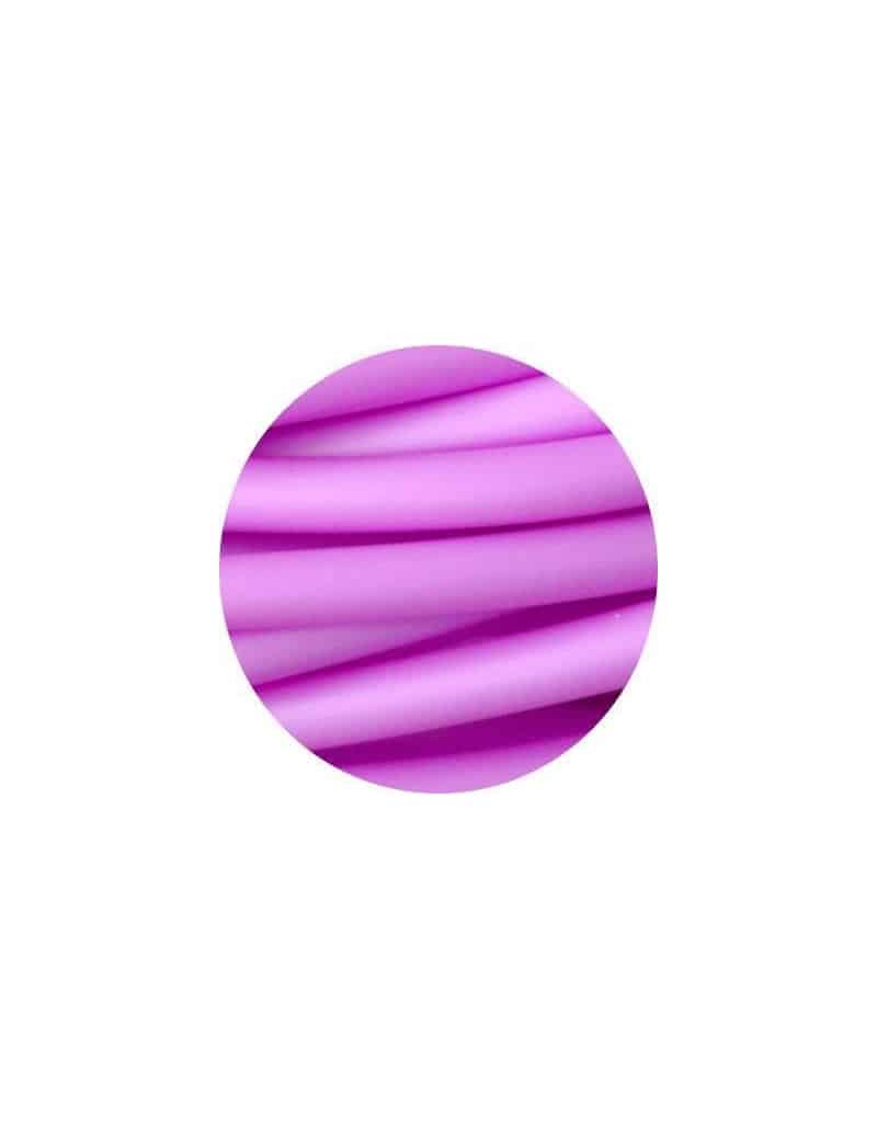 Cordon PVC creux opaque violet lilas-3mm