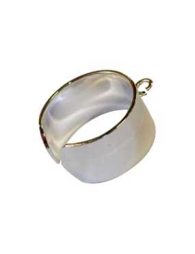 Support de bague anneau large placage argent-19mm