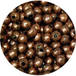 Sachet de 100 Perles a ecraser couleur cuivre antique