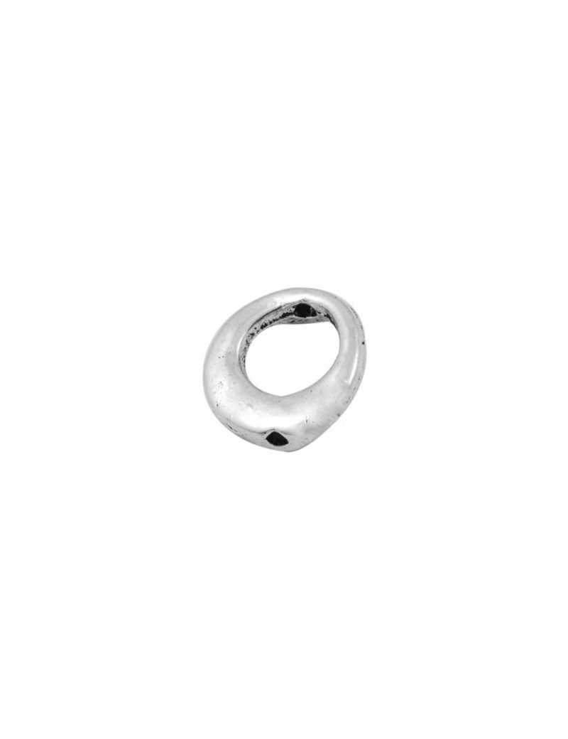 Perle anneau couleur argent tibetain-10.5mm